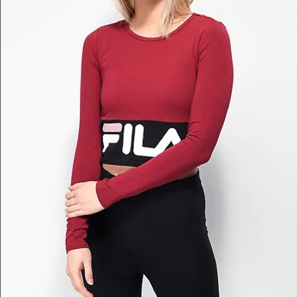 Fila fitted long sleeve top (XS)